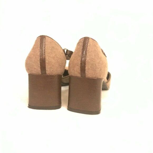 Bandolino Shoes Block Heel Ankle Strap Square Toe Y - Picture 2 of 7